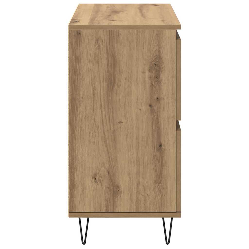 Sideboards 2 pcs Artisan oak 120 x 35 x 70 cm Engineered wood
