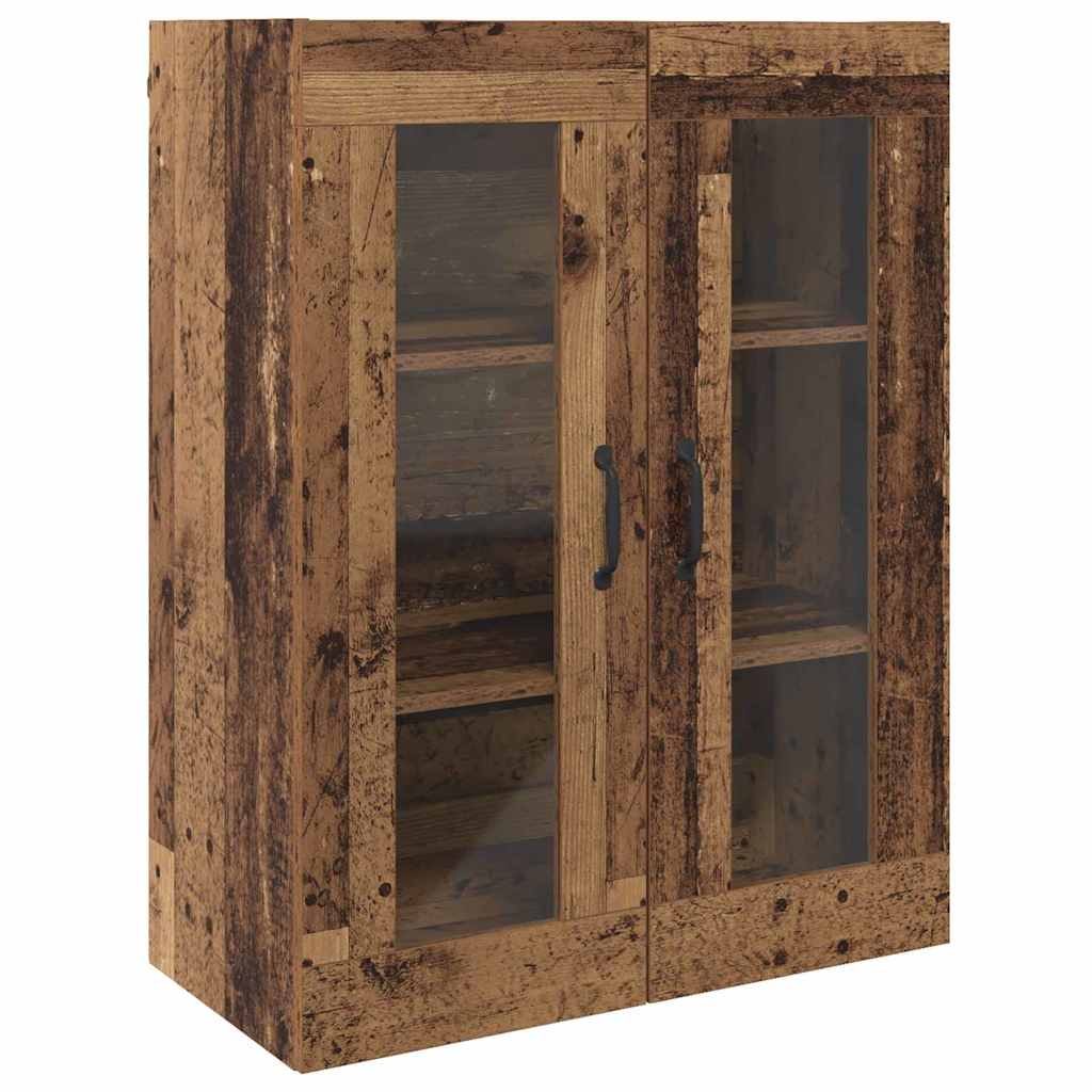 Wall Mounted Cabinets 2 pcs Old wood 69.5 x 34 x 90 cm