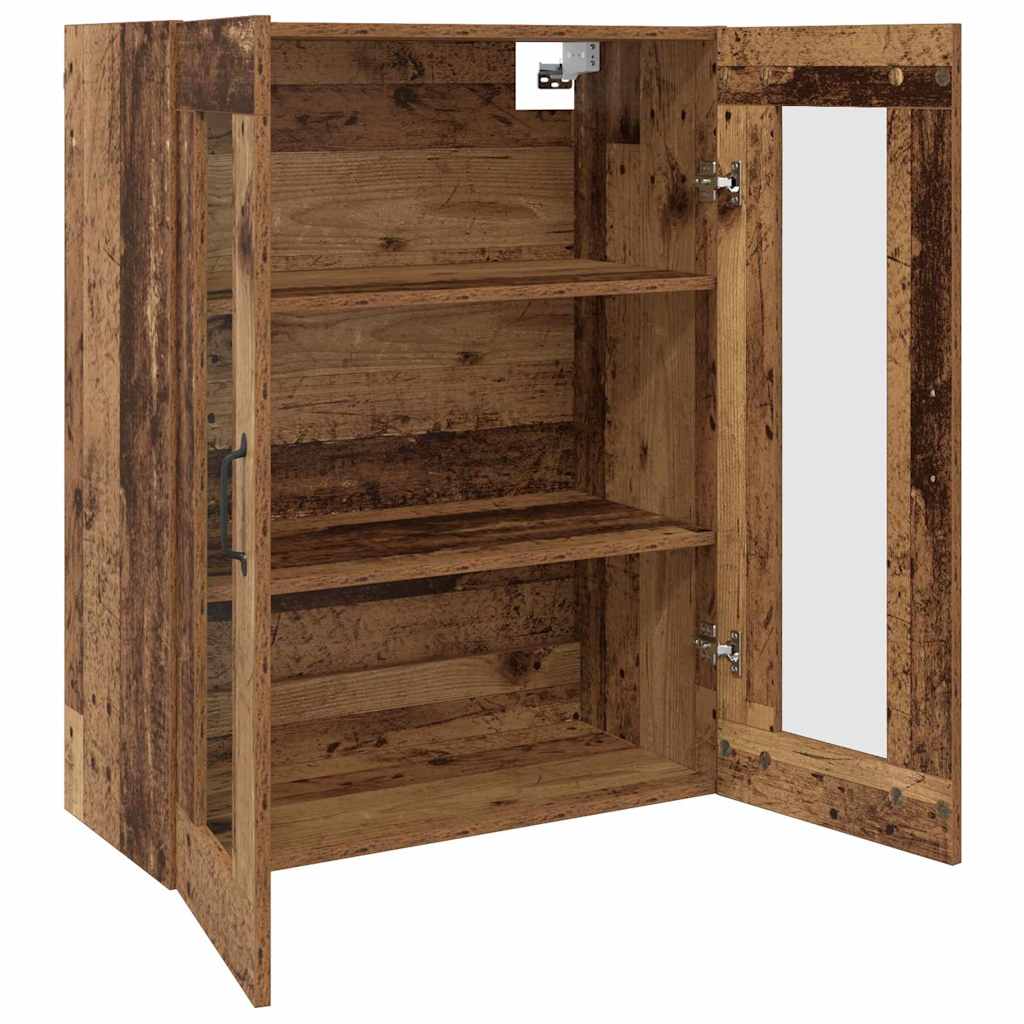 Wall Mounted Cabinets 2 pcs Old wood 69.5 x 34 x 90 cm