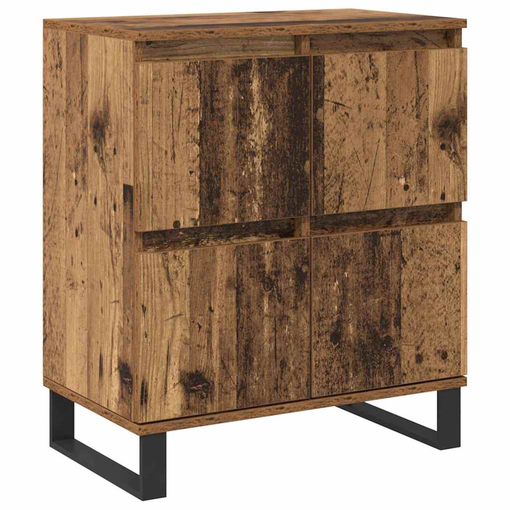 Sideboards 2 pcs Old wood 120 x 35 x 70 cm Engineered wood