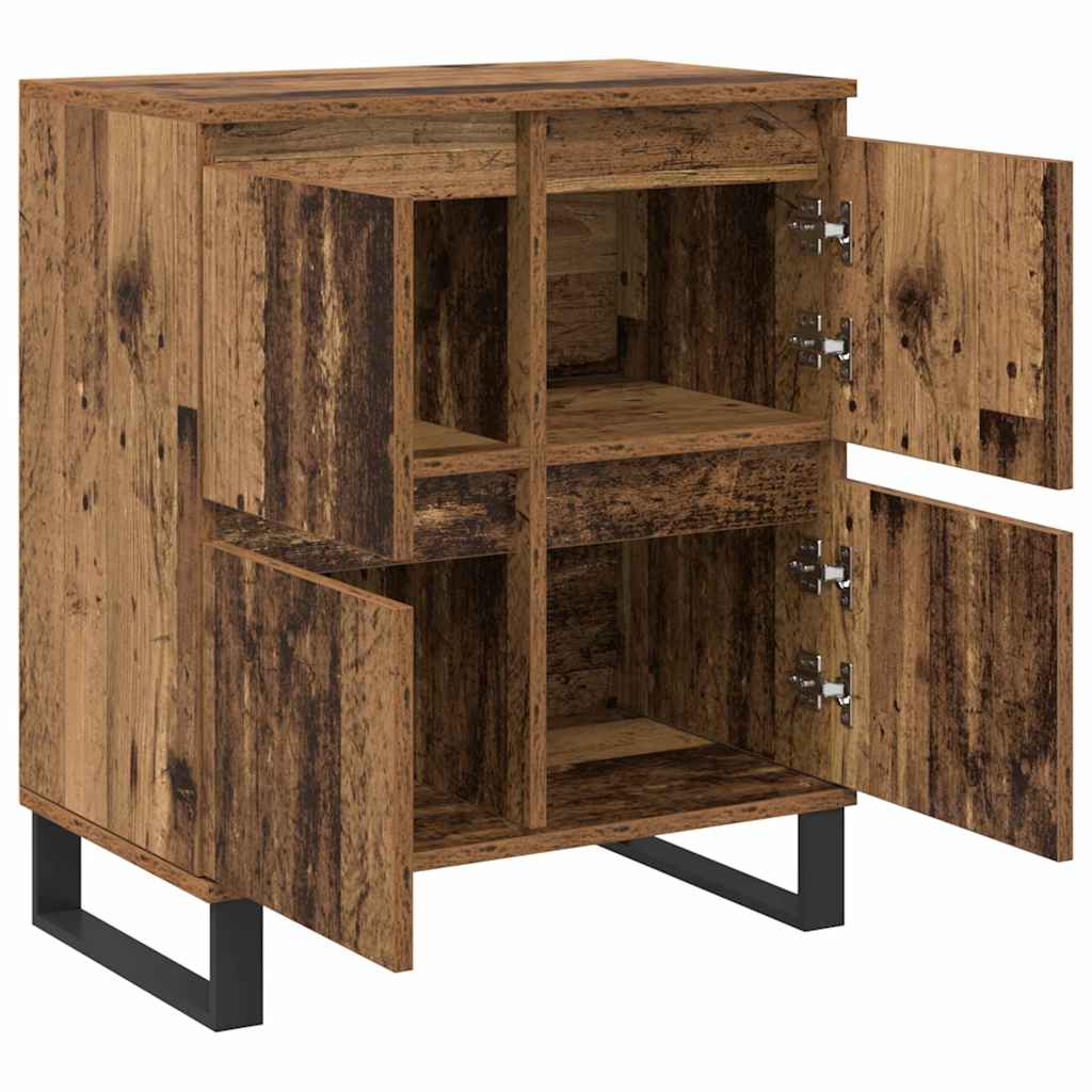 Sideboards 2 pcs Old wood 120 x 35 x 70 cm Engineered wood
