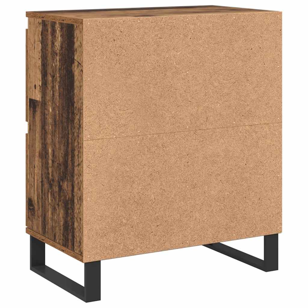 Sideboards 2 pcs Old wood 120 x 35 x 70 cm Engineered wood