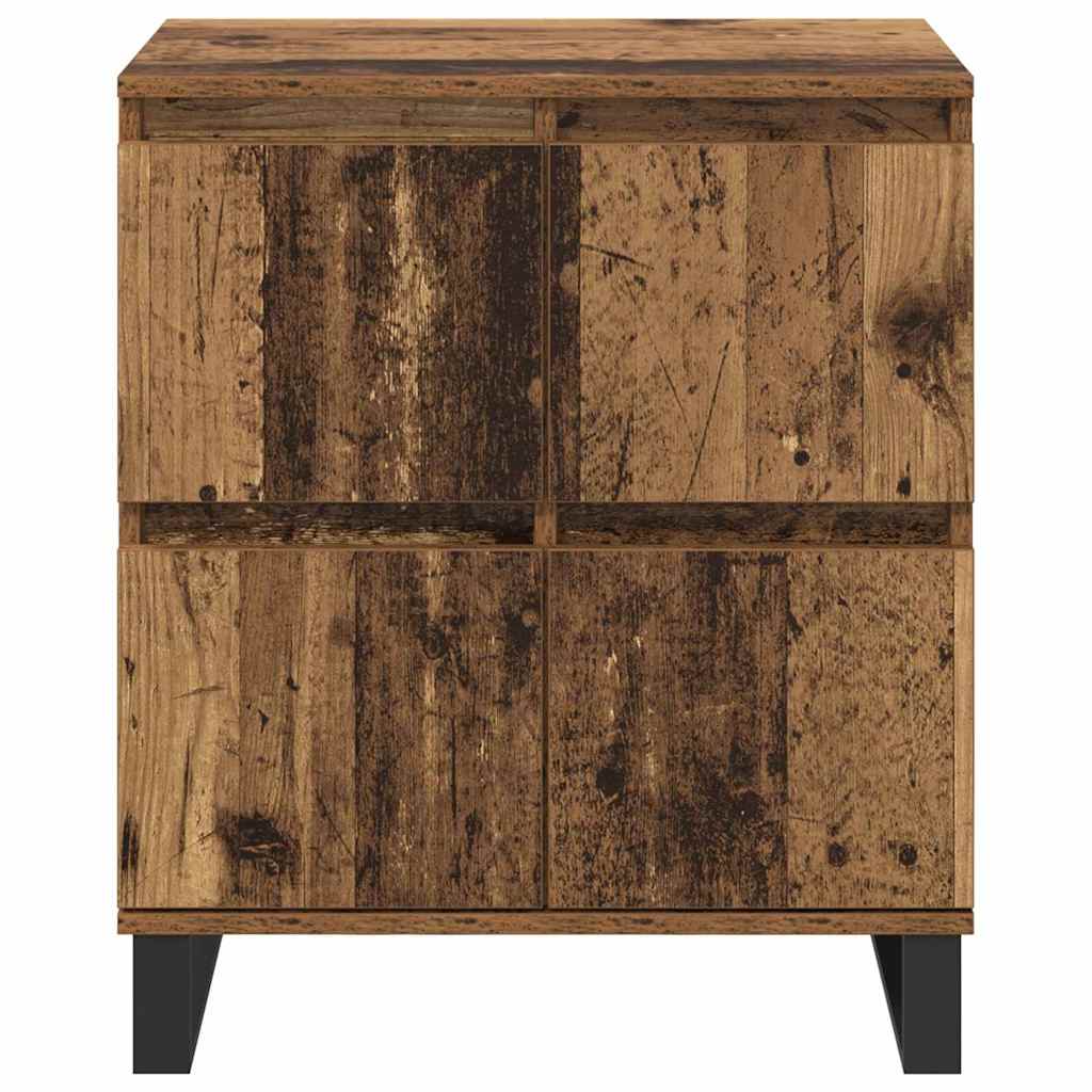 Sideboards 2 pcs Old wood 120 x 35 x 70 cm Engineered wood