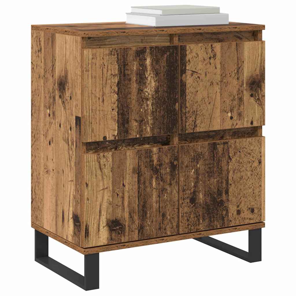 Sideboards 2 pcs Old wood 120 x 35 x 70 cm Engineered wood