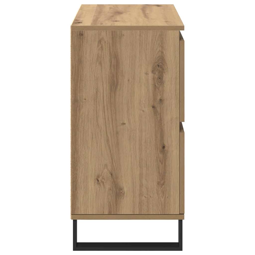 Sideboards 2 pcs Artisan oak 120 x 35 x 70 cm Engineered wood