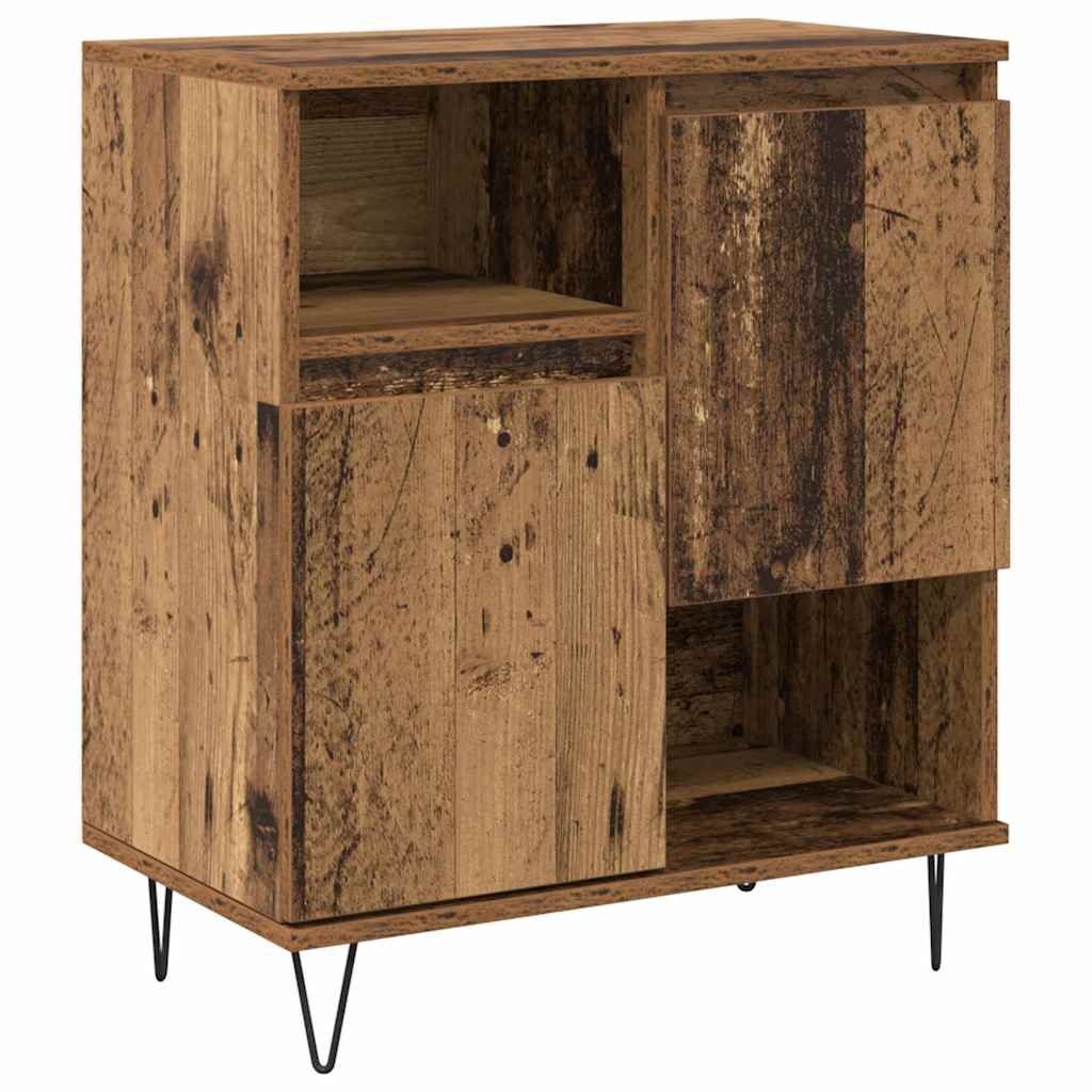 Sideboards 2 pcs Old wood 120 x 35 x 70 cm Engineered wood
