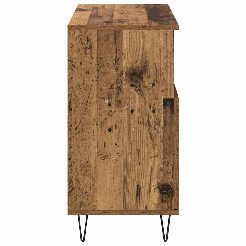 Sideboards 2 pcs Old wood 120 x 35 x 70 cm Engineered wood