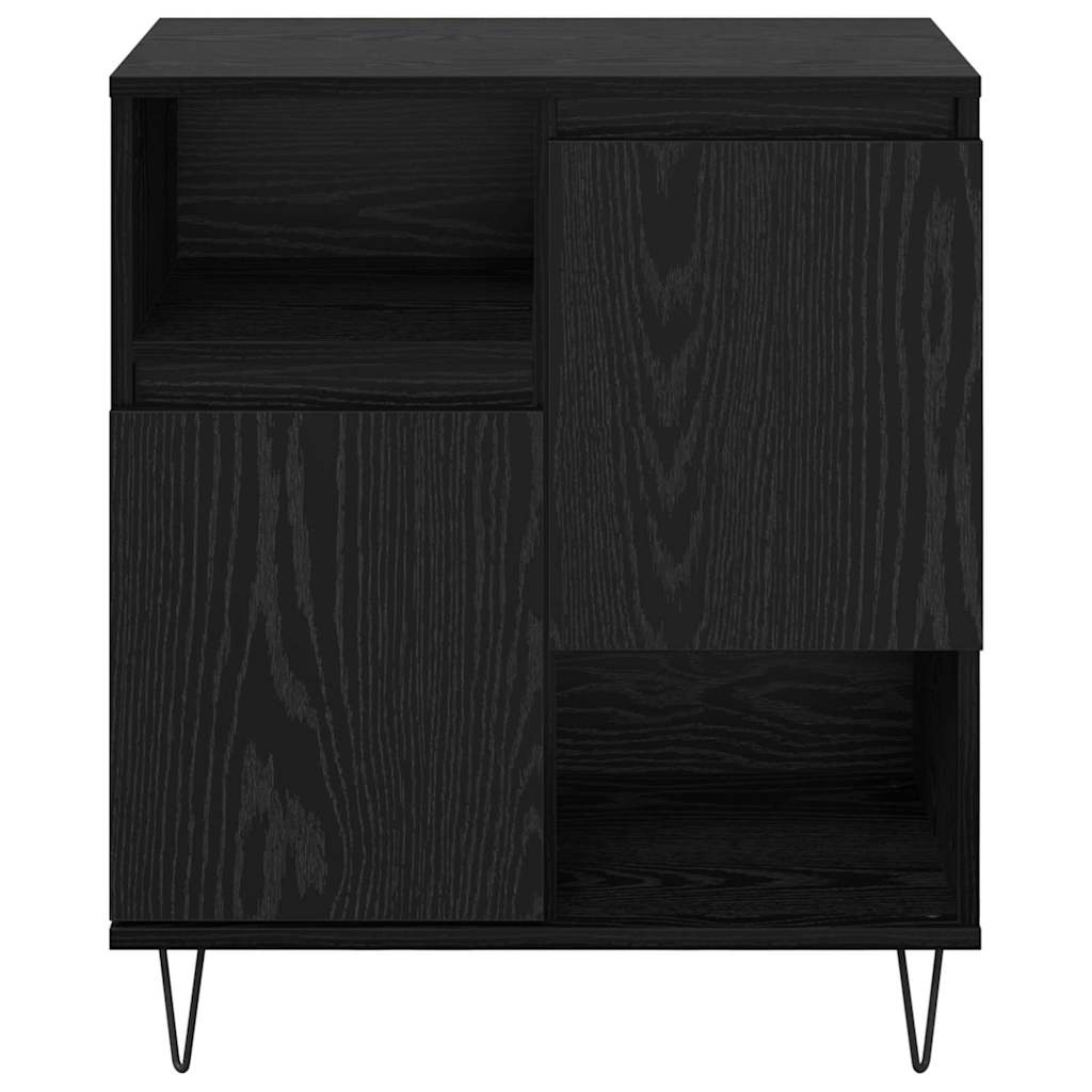 Sideboards 2 pcs Black oak 120 x 35 x 70 cm Engineered wood