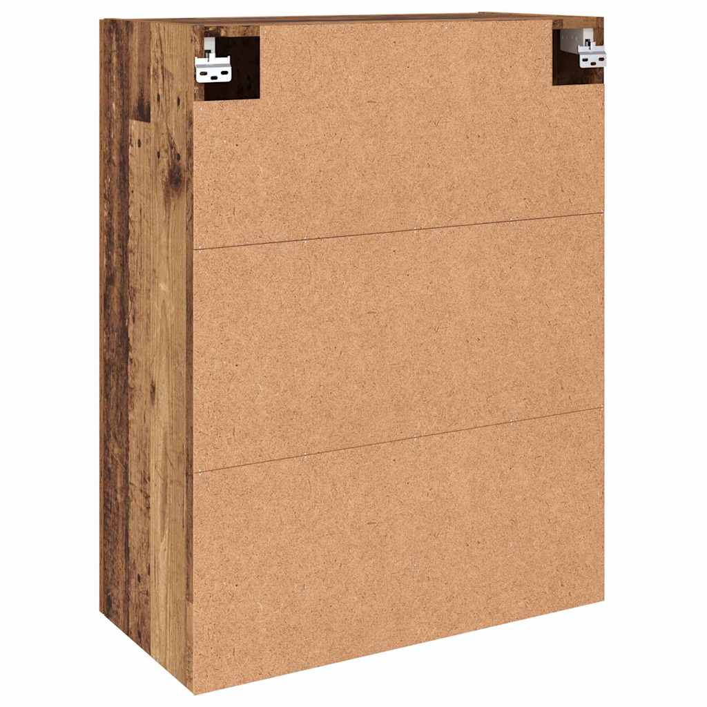 Wall Mounted Cabinets 2 pcs Old wood 69.5 x 34 x 90 cm
