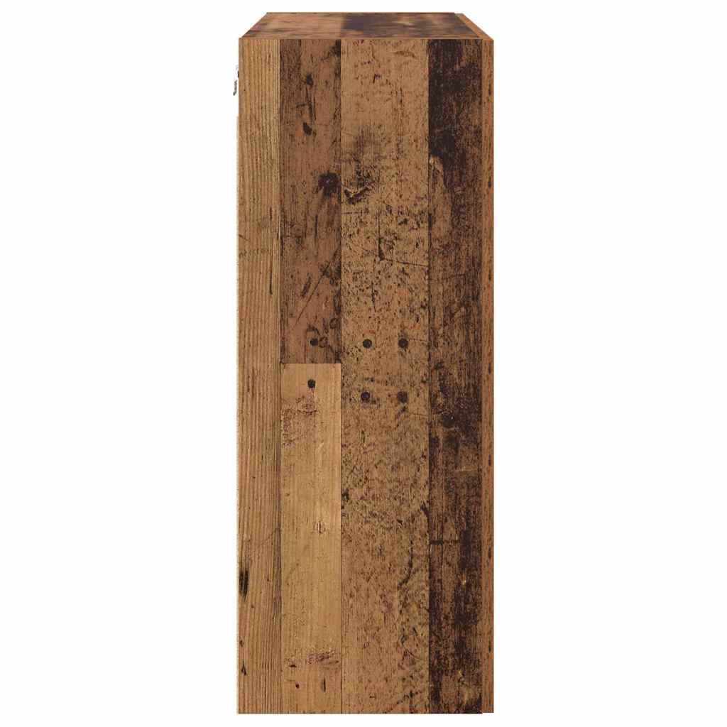 Wall Mounted Cabinets 2 pcs Old wood 69.5 x 34 x 90 cm