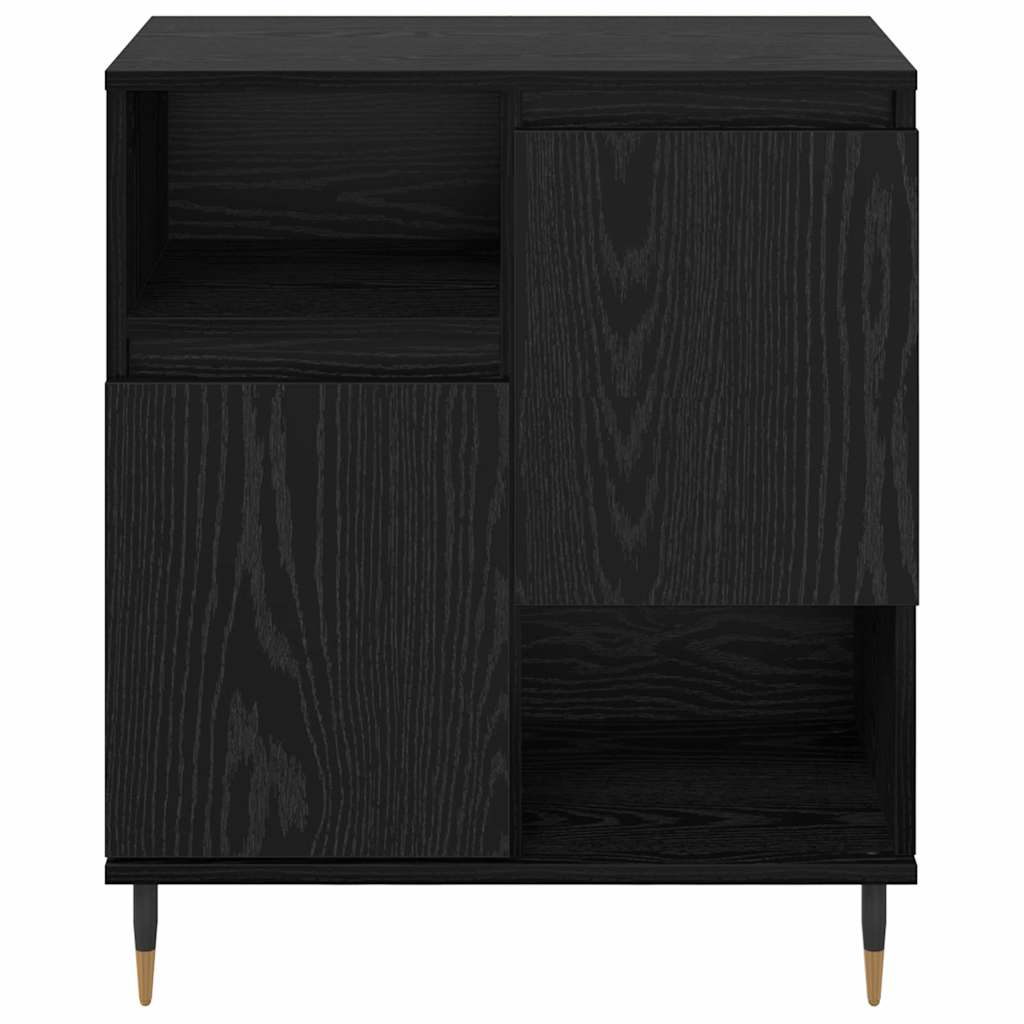 Sideboards 2 pcs Black oak 120 x 35 x 70 cm Engineered wood