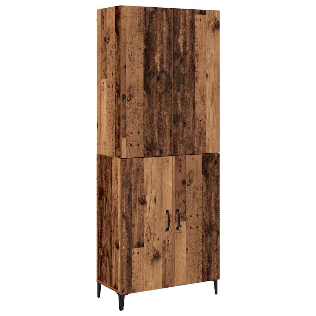 Highboard 2 pcs Old wood 69.5 x 34 x 180 cm Engineered wood