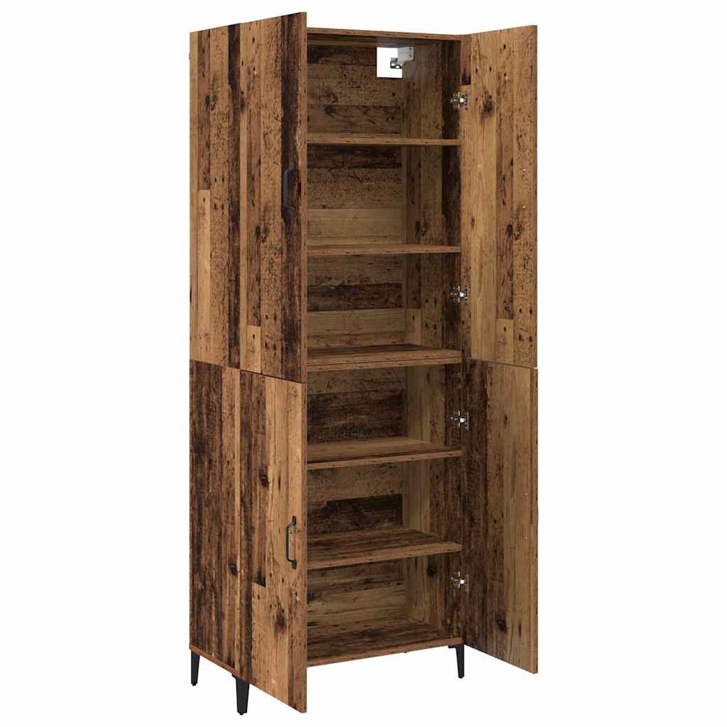 Highboard 2 pcs Old wood 69.5 x 34 x 180 cm Engineered wood