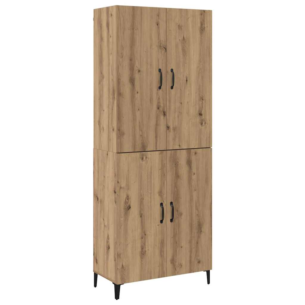 Highboard 2 pcs Artisan oak 69.5 x 34 x 180 cm Engineered wood