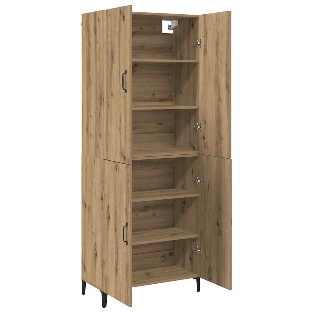 Highboard 2 pcs Artisan oak 69.5 x 34 x 180 cm Engineered wood