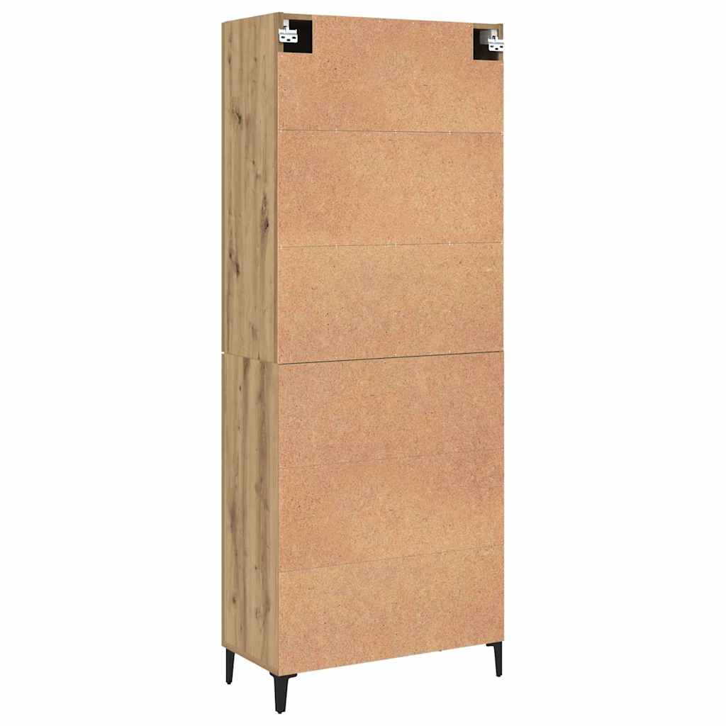Highboard 2 pcs Artisan oak 69.5 x 34 x 180 cm Engineered wood