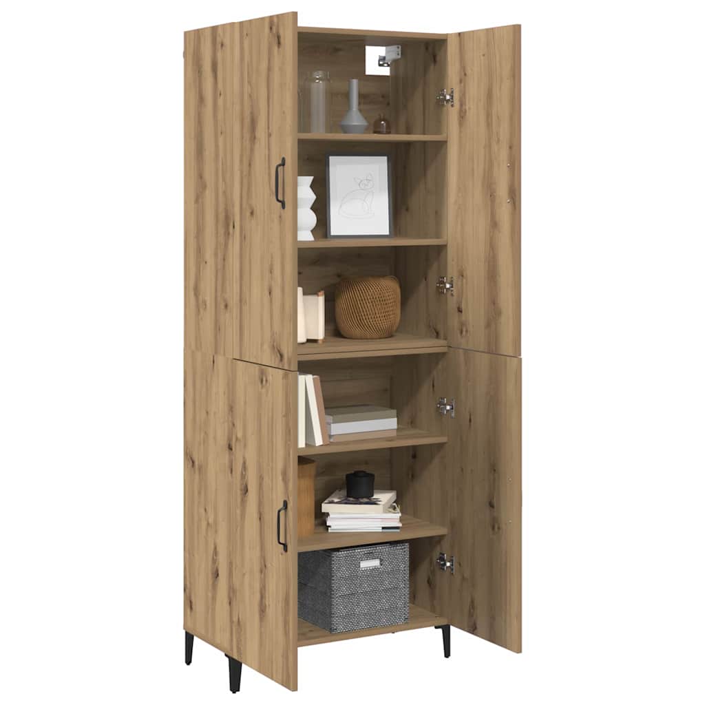 Highboard 2 pcs Artisan oak 69.5 x 34 x 180 cm Engineered wood