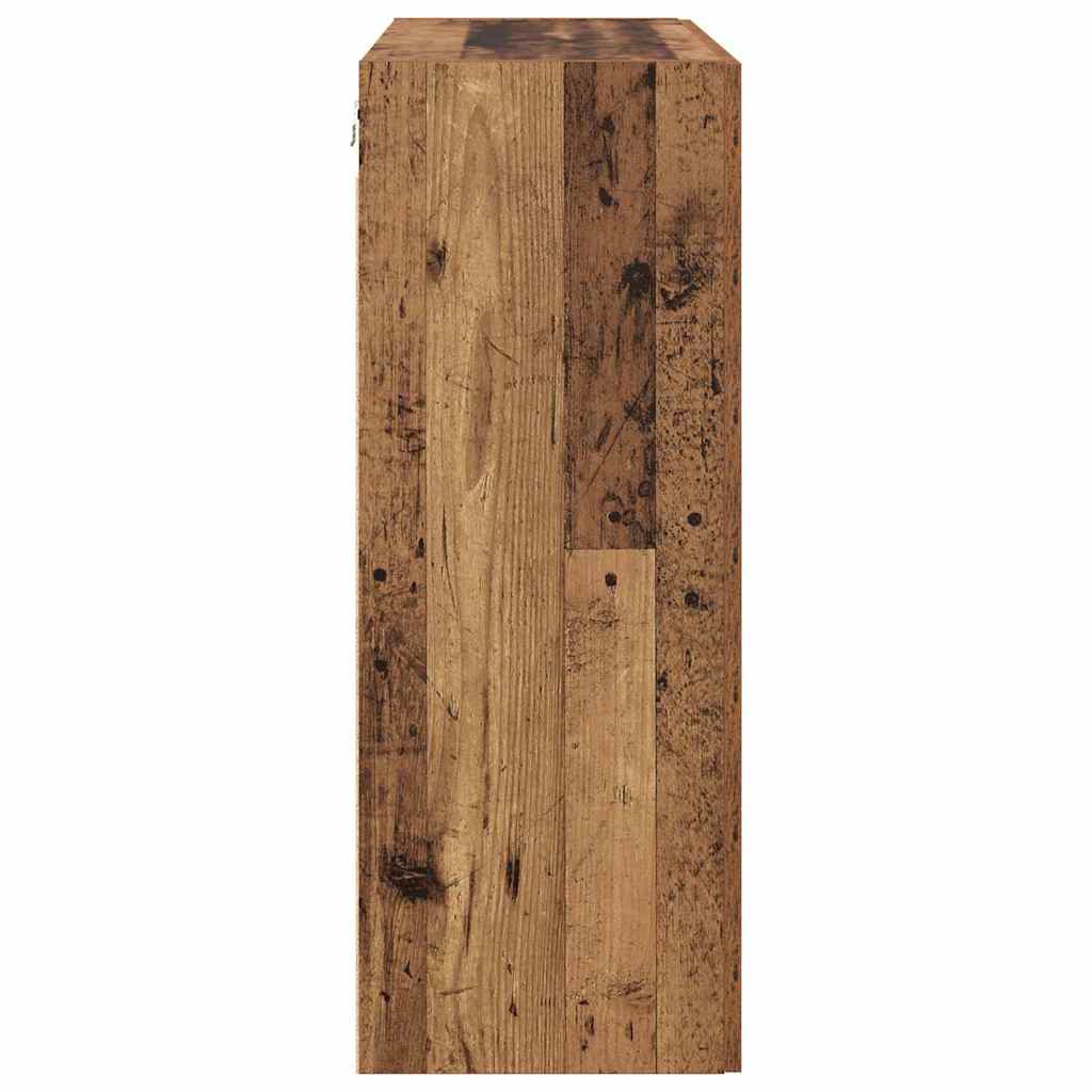 Wall Mounted Cabinets 2 pcs Old wood 69.5 x 34 x 90 cm