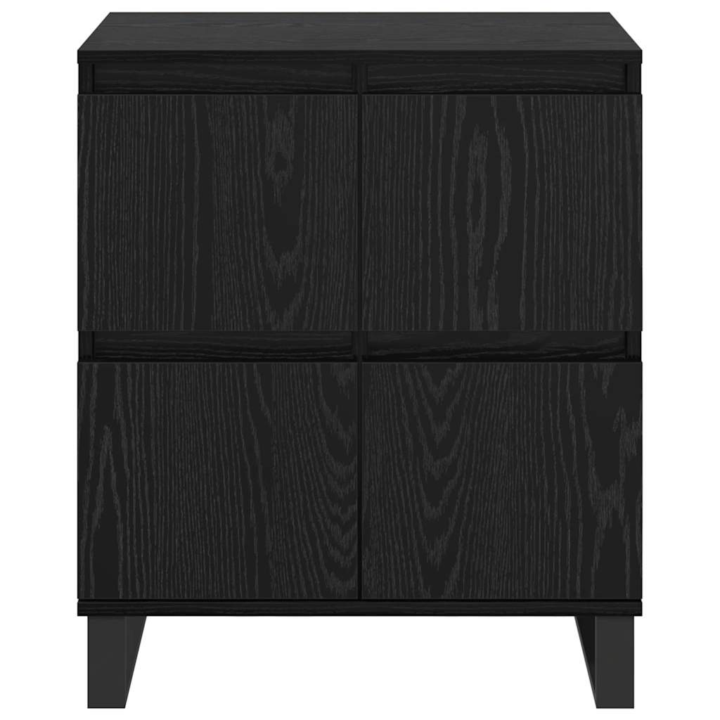 Sideboards 3 pcs Black oak 180 x 35 x 70 cm Engineered wood