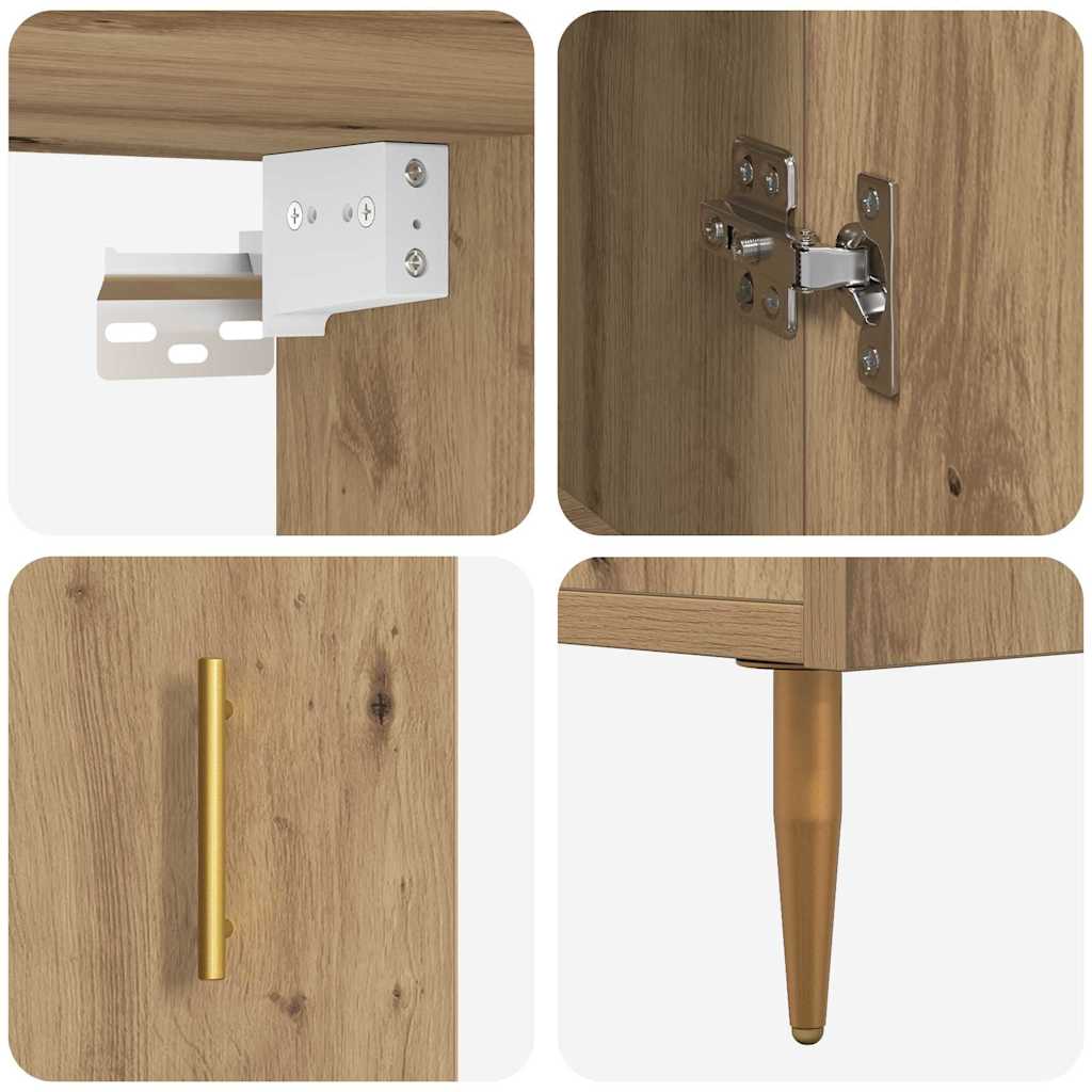 Highboard Artisan oak 69.5 x 34 x 180 cm Engineered wood