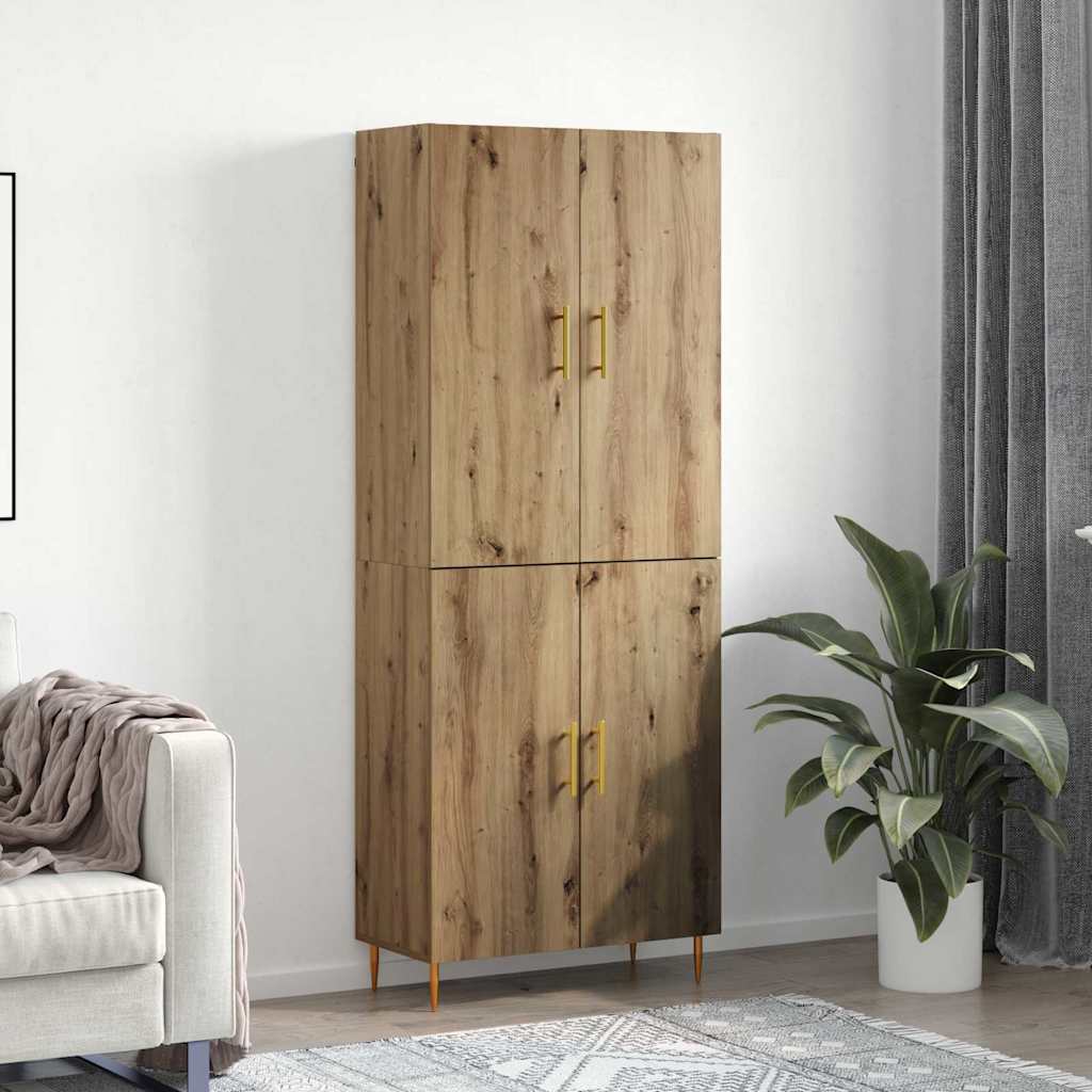 Highboard Artisan oak 69.5 x 34 x 180 cm Engineered wood
