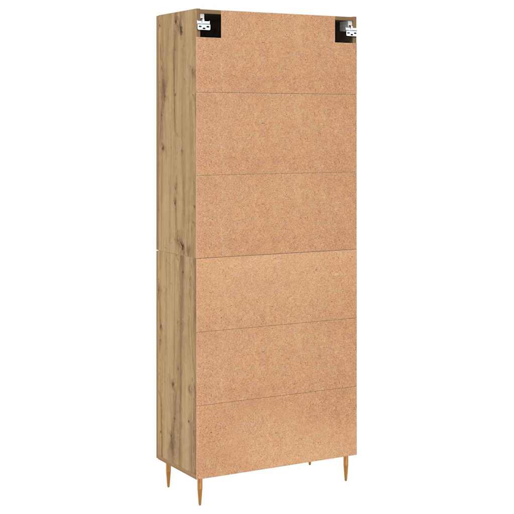 Highboard Artisan oak 69.5 x 34 x 180 cm Engineered wood
