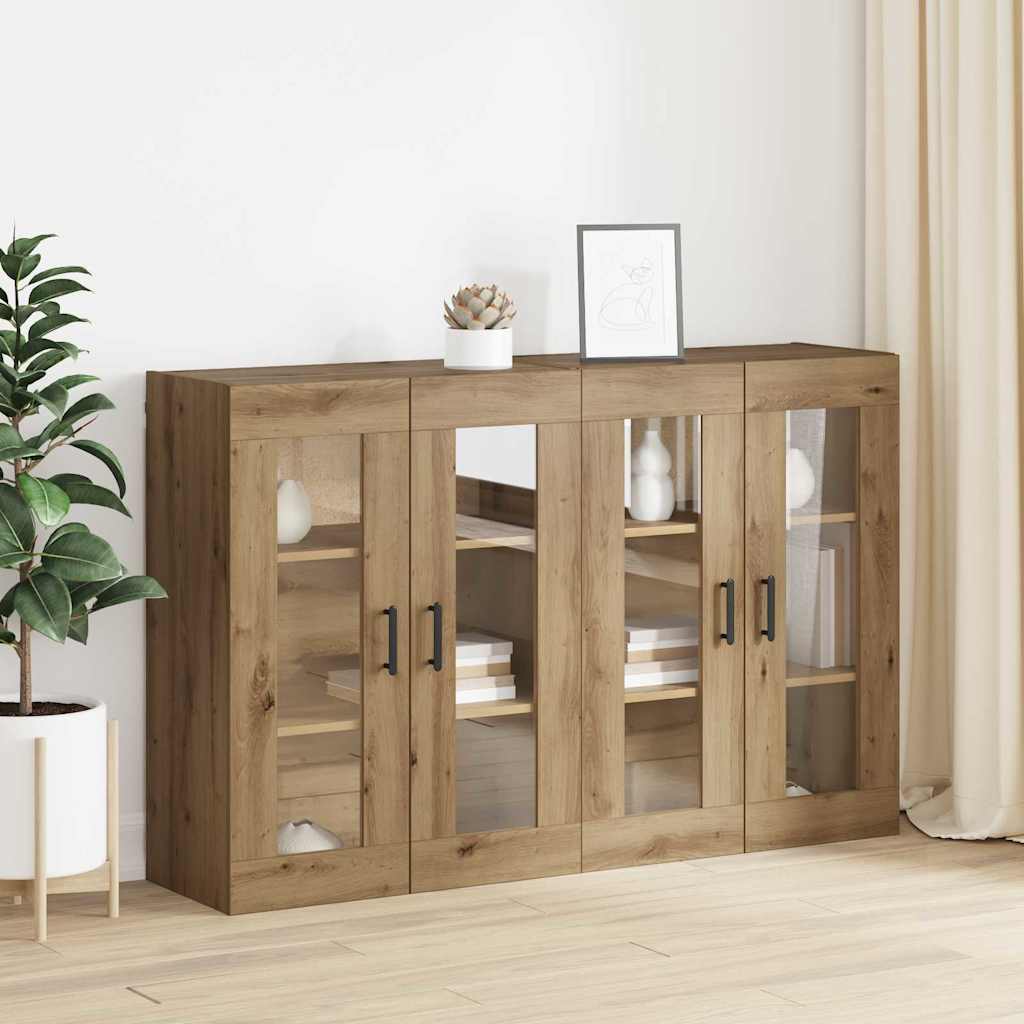 Wall Mounted Cabinets 2 pcs Artisan oak 69.5 x 34 x 90 cm