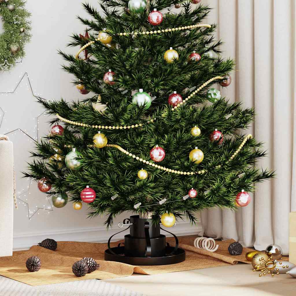 Christmas Tree Stand Black 40 X 40 X 21 Cm Steel