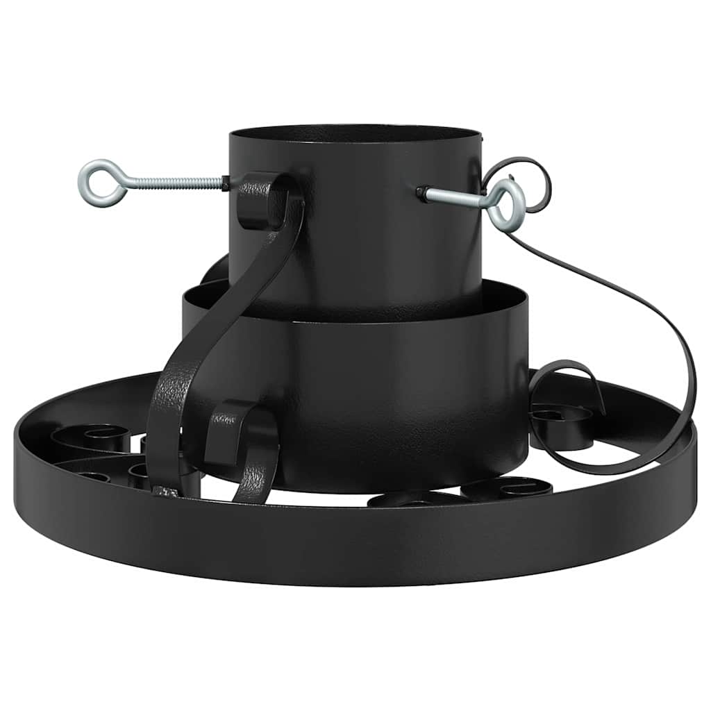 Christmas Tree Stand Black 40 X 40 X 21 Cm Steel