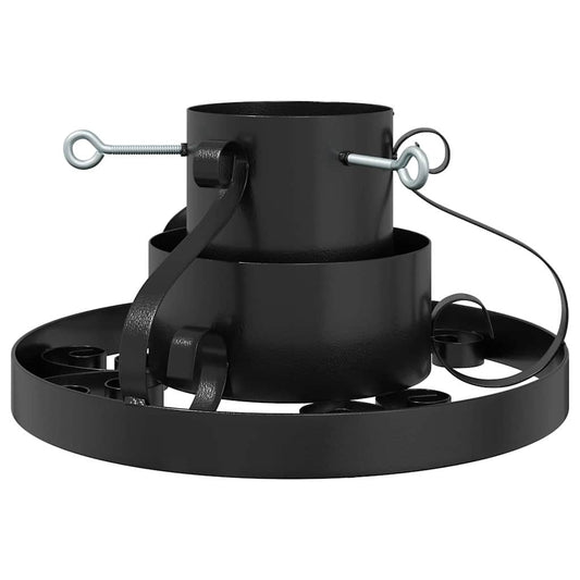 Christmas Tree Stand Black 40 X 40 X 21 Cm Steel