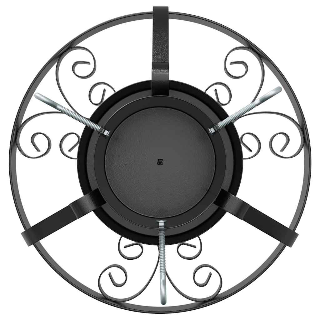 Christmas Tree Stand Black 40 X 40 X 21 Cm Steel