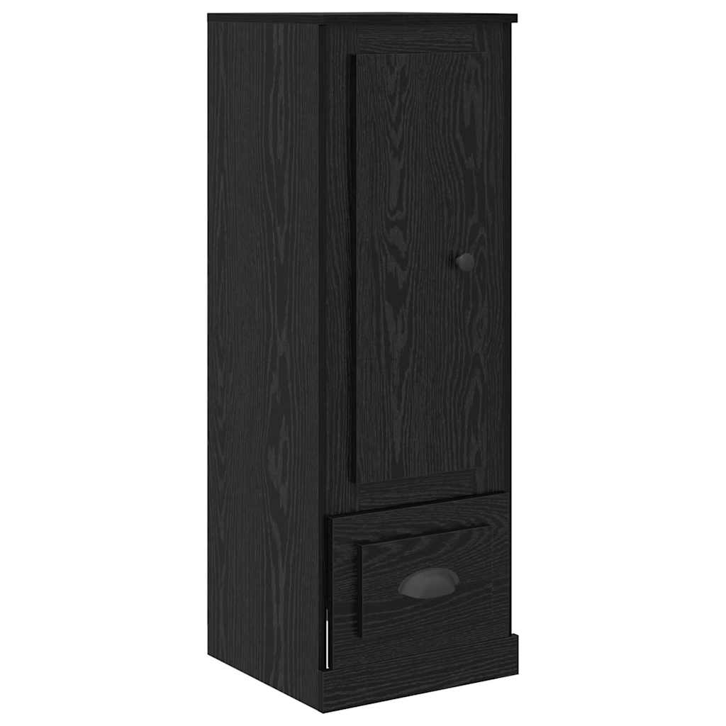 Sideboard with Drawer 3 pcs Black Oak Engineered Wood