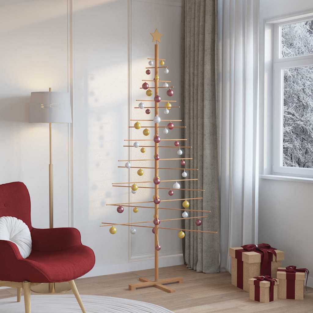 Wooden Christmas Tree With Stand Bamboo