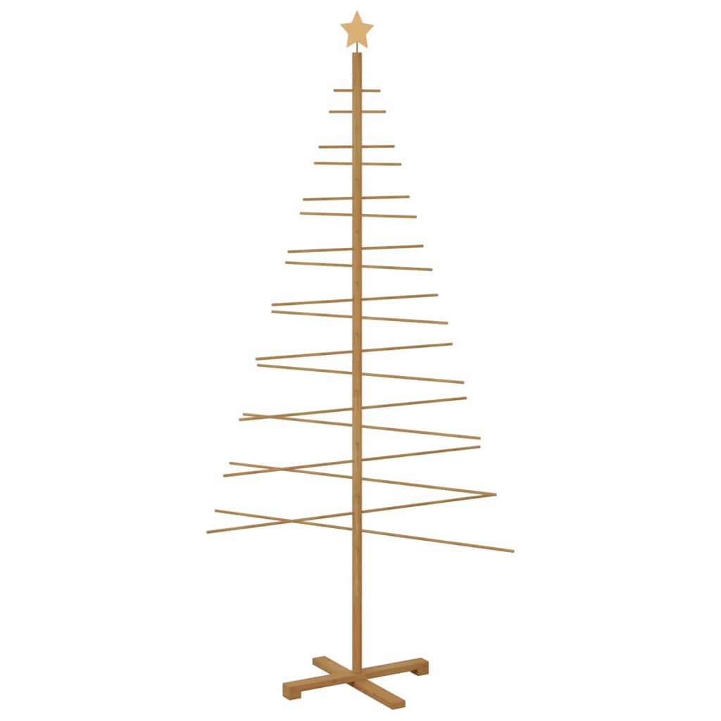 Wooden Christmas Tree With Stand Bamboo