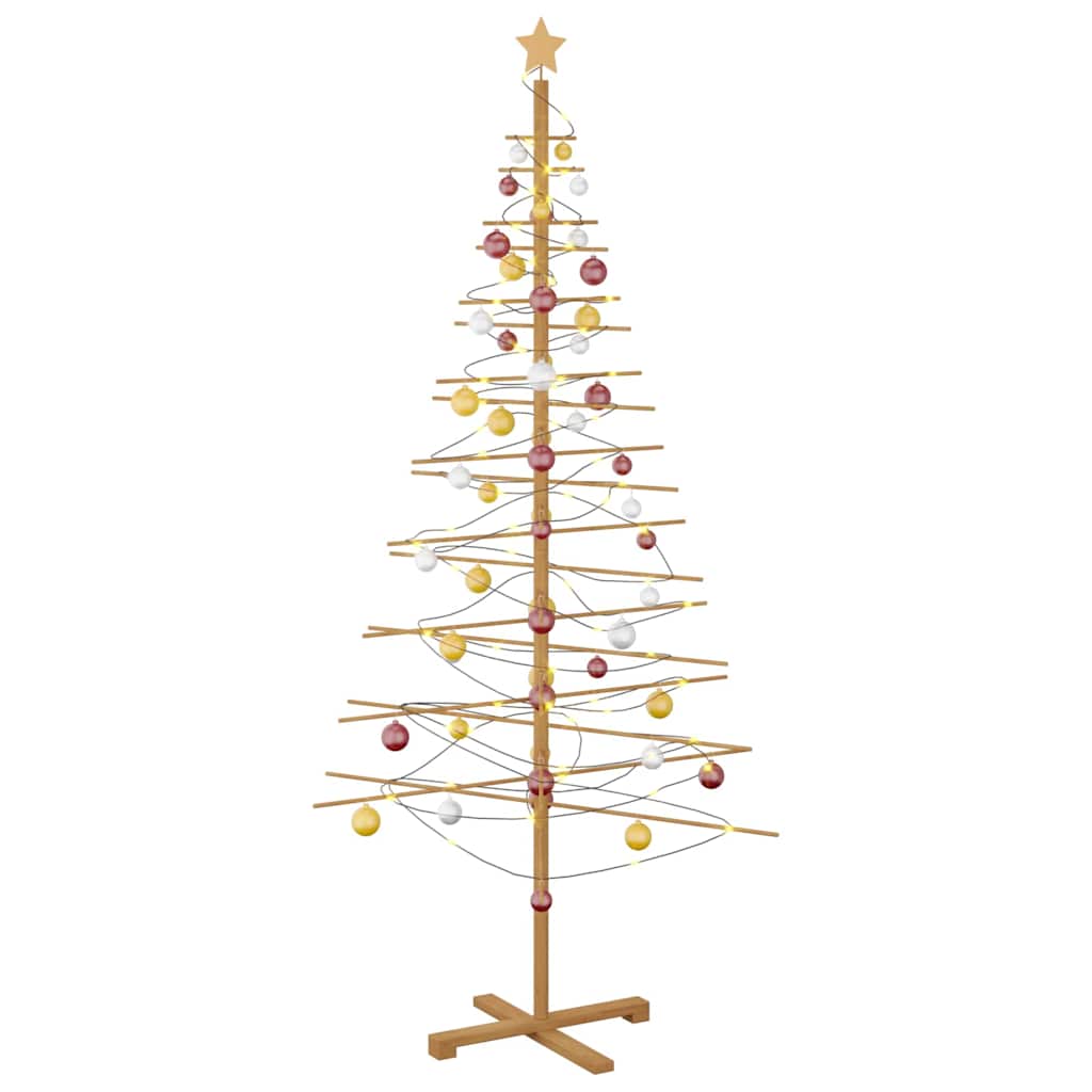Wooden Christmas Tree With Stand Bamboo