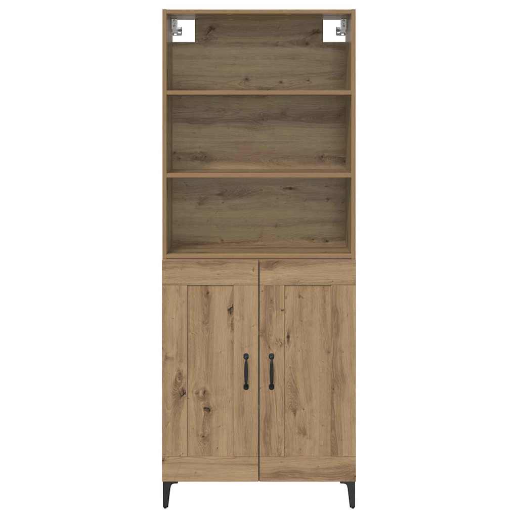 Sideboard Wall-mounted 2 pcs Artisan oak Engineered Wood