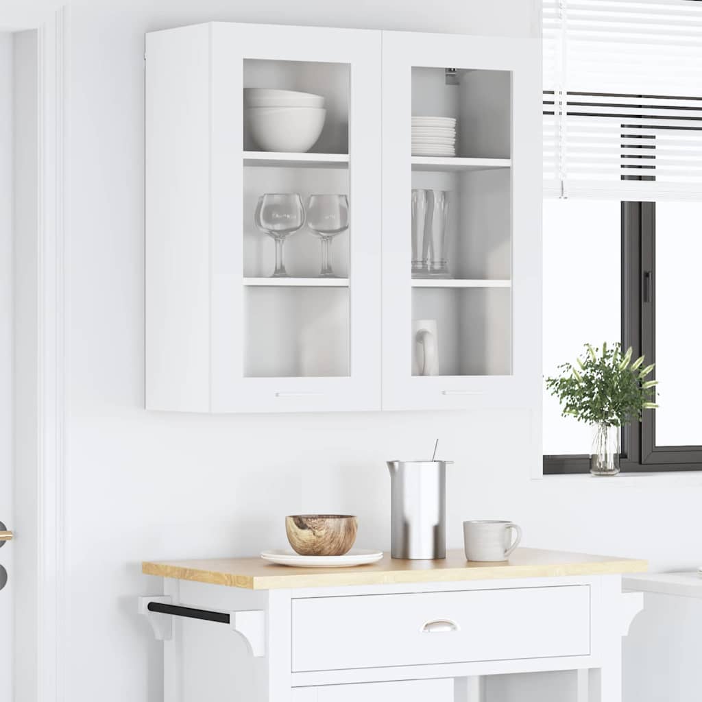 Hanging cabinet Riga White 80 x 31 x 80 cm Engineered Wood