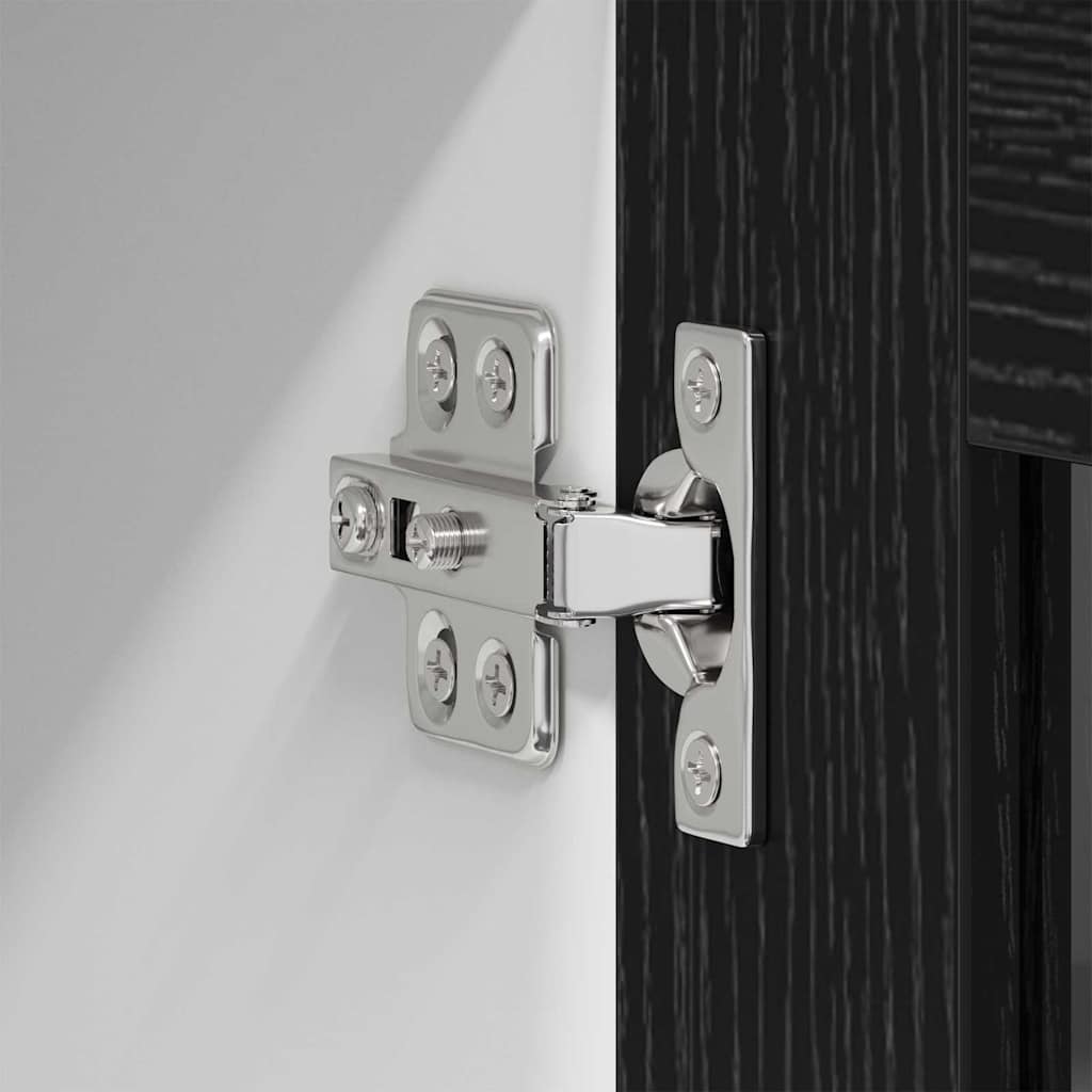 Hanging cabinet Riga Black Oak 80 x 31 x 80 cm Engineered Wood