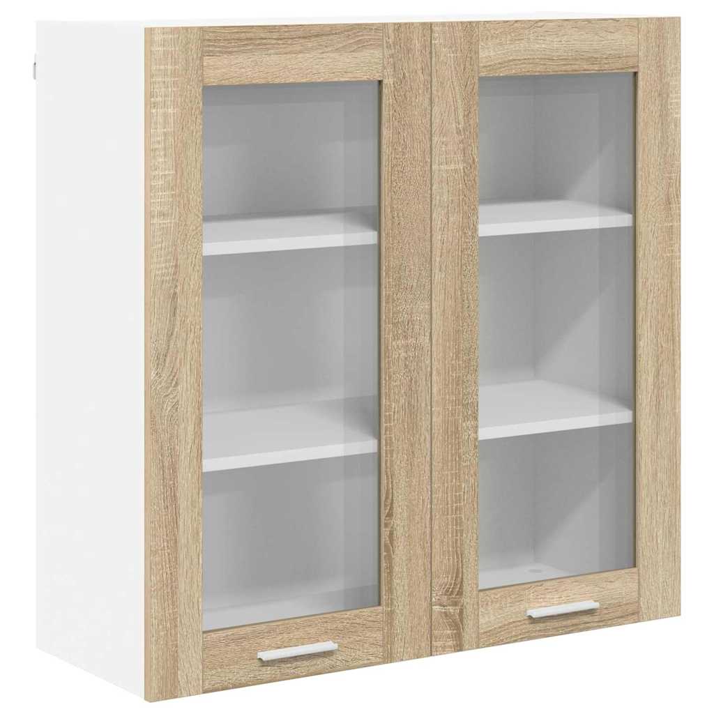 Hanging cabinet Riga Sonoma Oak 80 x 31 x 80 cm Engineered Wood