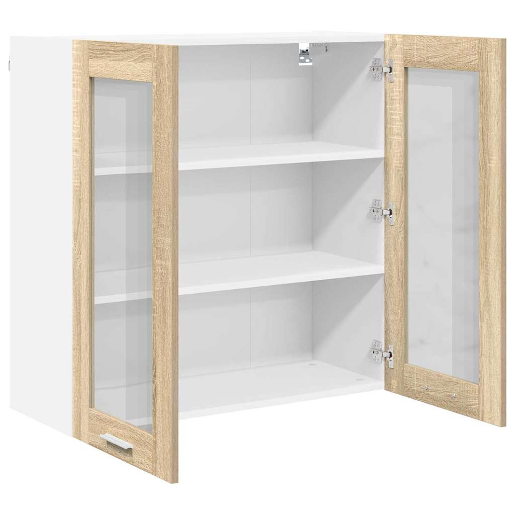 Hanging cabinet Riga Sonoma Oak 80 x 31 x 80 cm Engineered Wood