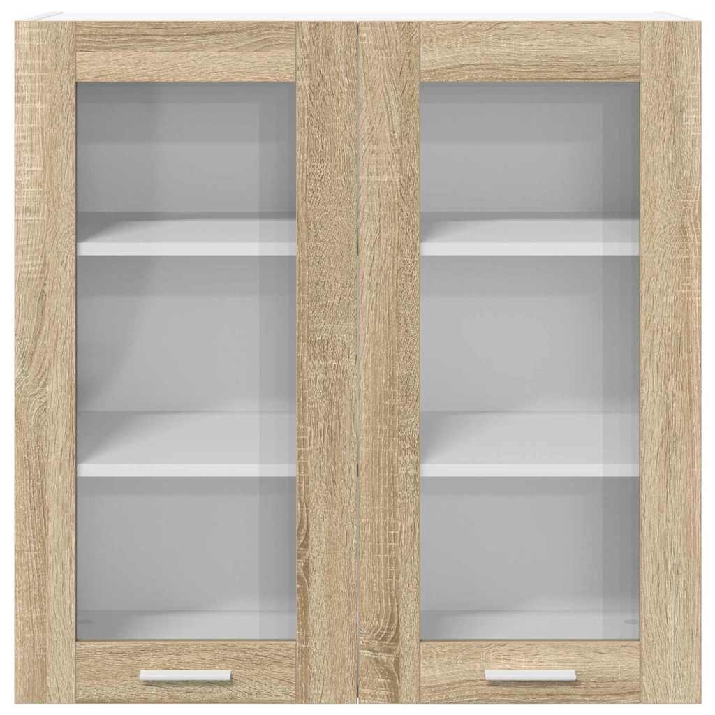 Hanging cabinet Riga Sonoma Oak 80 x 31 x 80 cm Engineered Wood