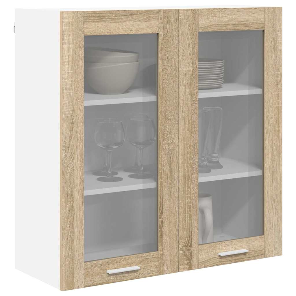 Hanging cabinet Riga Sonoma Oak 80 x 31 x 80 cm Engineered Wood