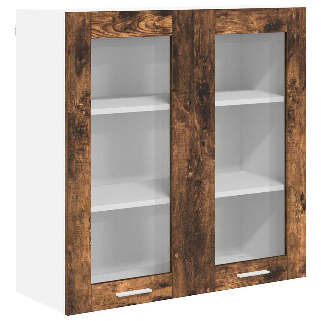 Hanging cabinet Riga Smoked Oak 80 x 31 x 80 cm Engineered Wood