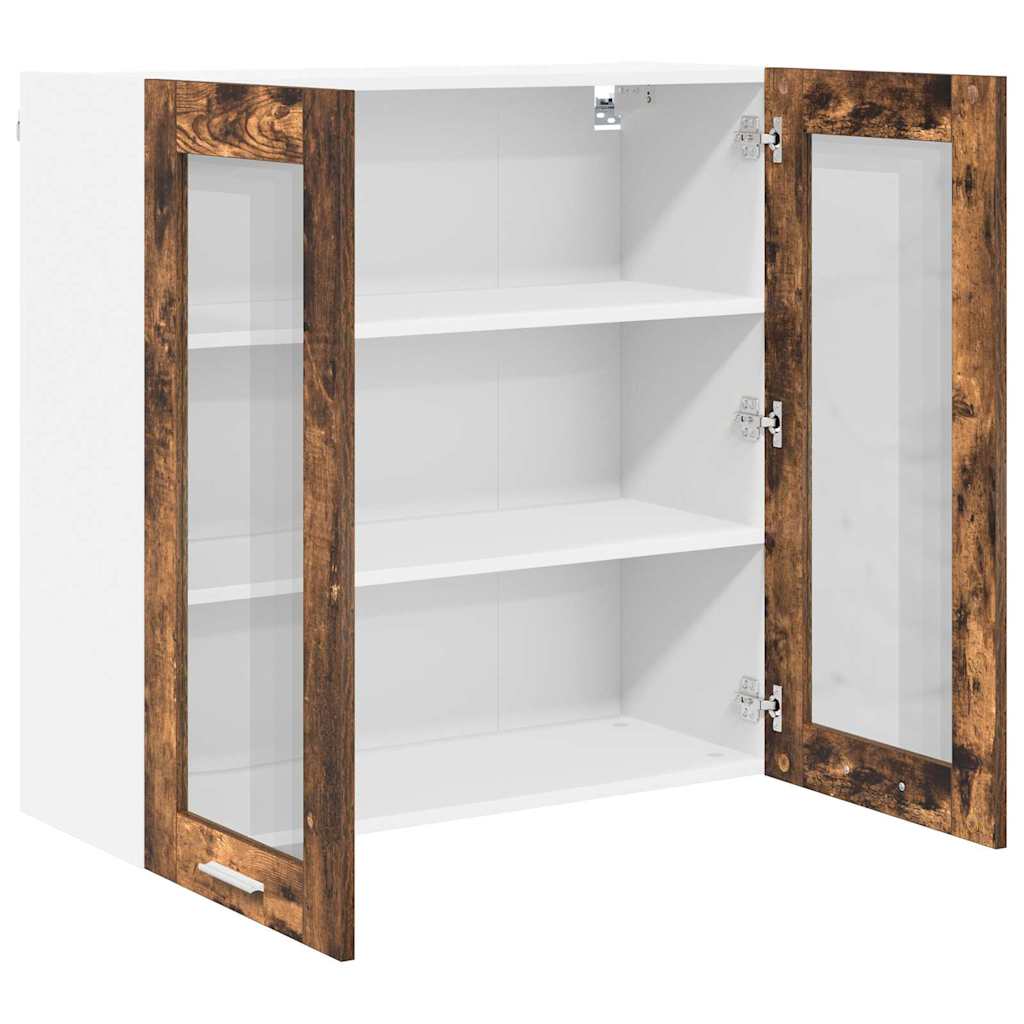 Hanging cabinet Riga Smoked Oak 80 x 31 x 80 cm Engineered Wood