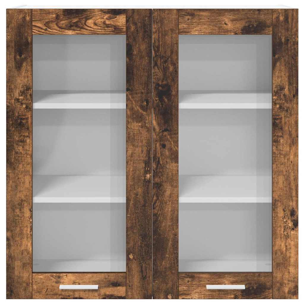 Hanging cabinet Riga Smoked Oak 80 x 31 x 80 cm Engineered Wood