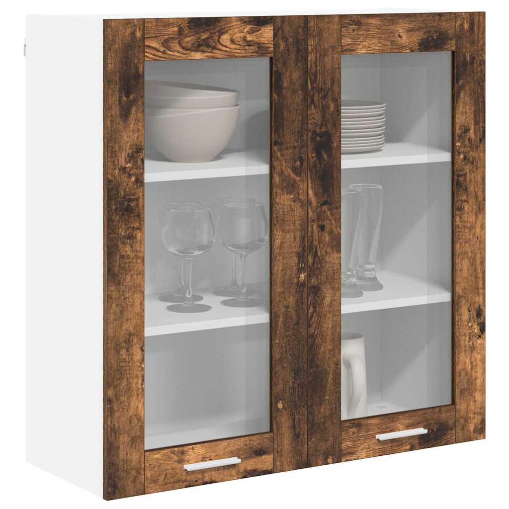 Hanging cabinet Riga Smoked Oak 80 x 31 x 80 cm Engineered Wood