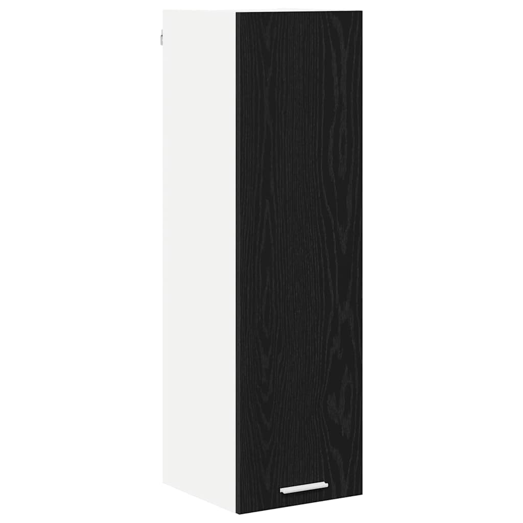 Hanging cabinet Riga Black Oak 30 x 31 x 100 cm Engineered Wood
