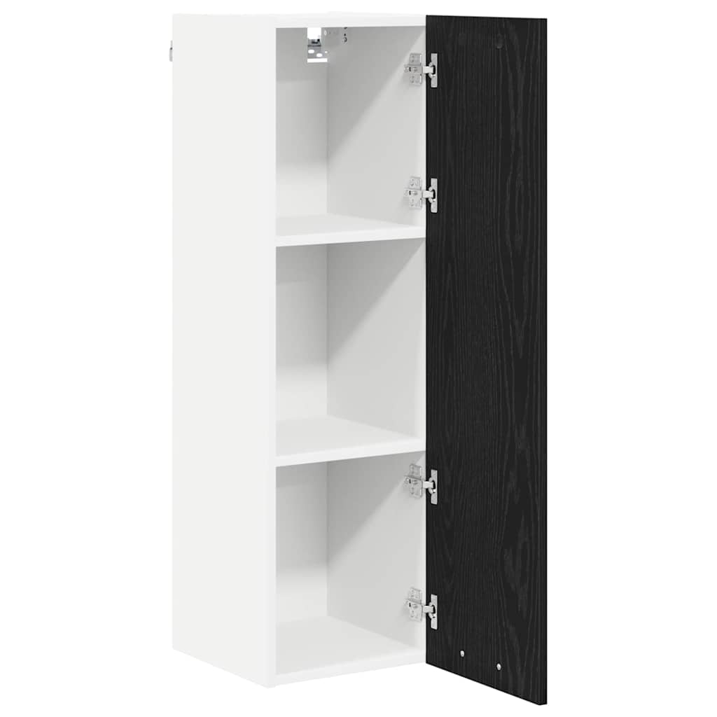 Hanging cabinet Riga Black Oak 30 x 31 x 100 cm Engineered Wood
