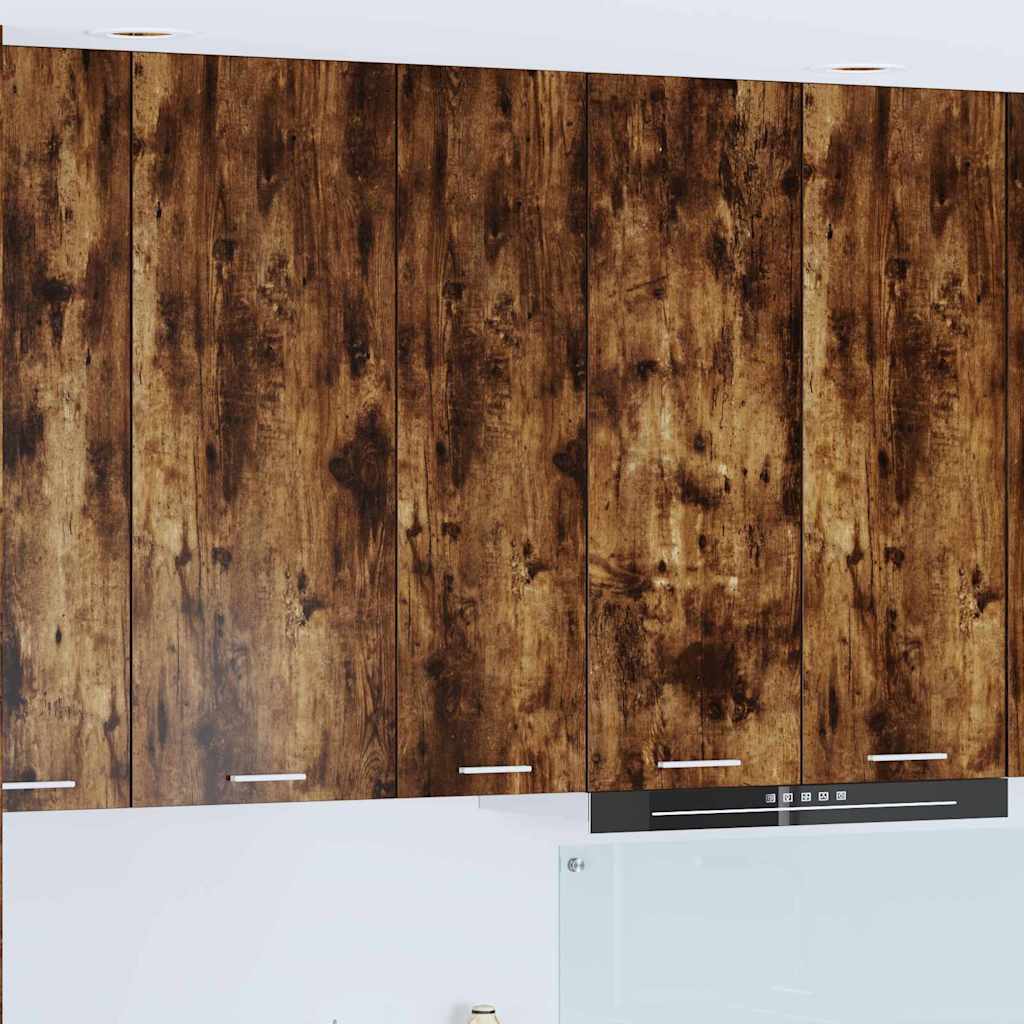 Hanging cabinet with Shelf Riga Smoked Oak 30 x 31 x 100 cm