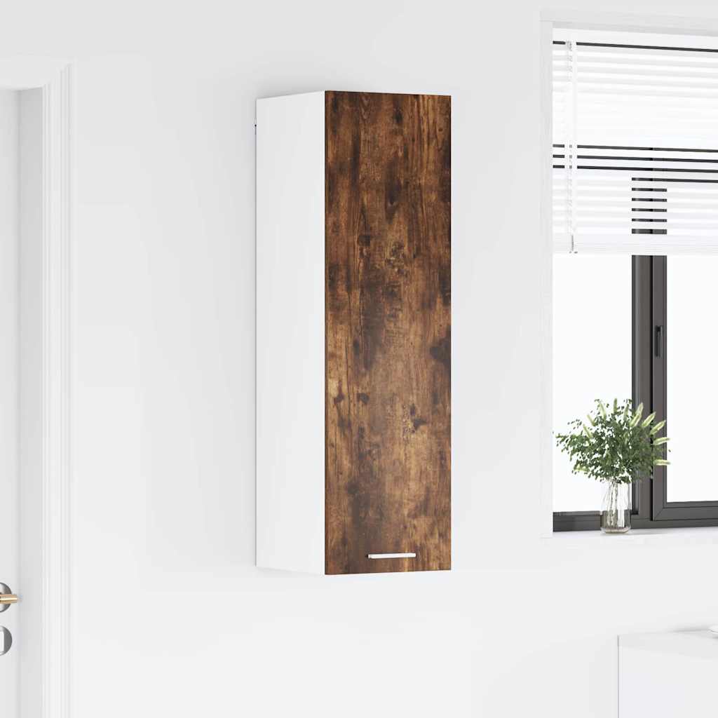 Hanging cabinet with Shelf Riga Smoked Oak 30 x 31 x 100 cm